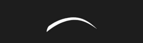 Thick Curved brush stroke preview from Anime Eyes Builder for Procreate