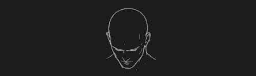 Down Right brush stroke preview from Male Head Base for Procreate