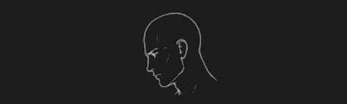 Profile Left Down brush stroke preview from Male Head Base for Procreate