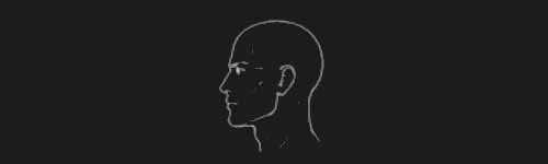 Profile Left brush stroke preview from Male Head Base for Procreate