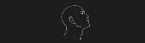Profile Right Up brush stroke preview from Male Head Base for Procreate