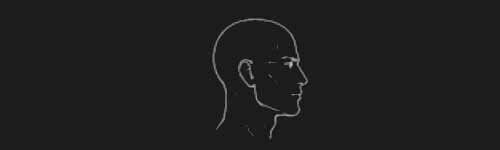 Profile Right brush stroke preview from Male Head Base for Procreate