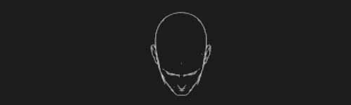 Top View Down brush stroke preview from Male Head Base for Procreate
