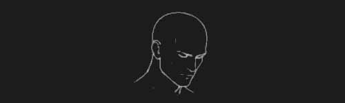 Turn Left Down brush stroke preview from Male Head Base for Procreate
