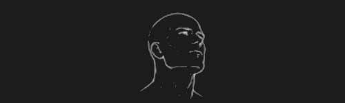 Turn Left Up brush stroke preview from Male Head Base for Procreate