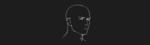 Turn Left brush stroke preview from Male Head Base for Procreate