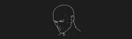 Turn Right Down brush stroke preview from Male Head Base for Procreate