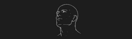 Turn Right Up brush stroke preview from Male Head Base for Procreate