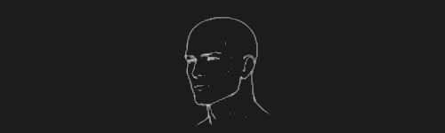 Turn Right brush stroke preview from Male Head Base for Procreate