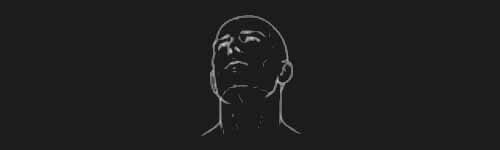 Up Right brush stroke preview from Male Head Base for Procreate