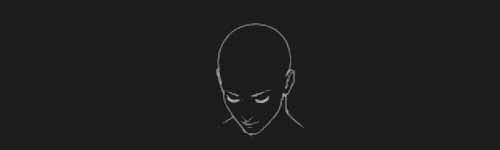 Down Right brush stroke preview from Female Head Base for Procreate
