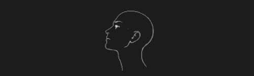 Profile Left Up brush stroke preview from Female Head Base for Procreate