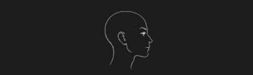 Profile Right brush stroke preview from Female Head Base for Procreate