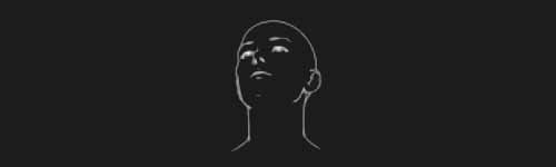 Up Right brush stroke preview from Female Head Base for Procreate