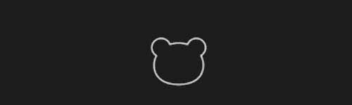 Bear Face brush stroke preview from Emoji Studio Kit for Procreate