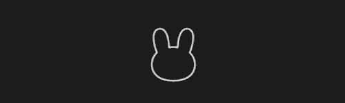 Bunny Face brush stroke preview from Emoji Studio Kit for Procreate