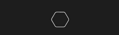 Hexagon Shape brush stroke preview from Emoji Studio Kit for Procreate
