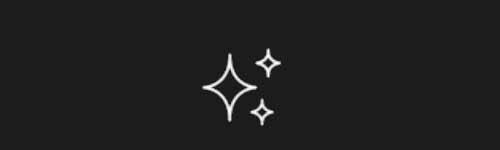 Three Sparkles brush stroke preview from Emoji Studio Kit for Procreate