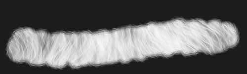 Long Fur 2 brush stroke preview from Fur Brushes for Procreate