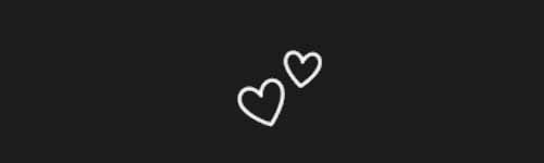 Two Hearts brush stroke preview from Emoji Studio Kit for Procreate
