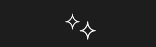 Two Sparkles brush stroke preview from Emoji Studio Kit for Procreate