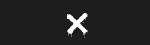 Big X brush stroke preview from Street Marks for Procreate