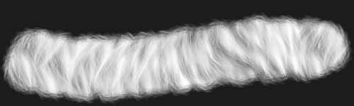 Long Fur 5 brush stroke preview from Fur Brushes for Procreate