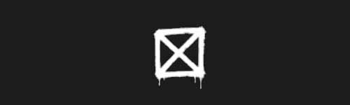 Box X brush stroke preview from Street Marks for Procreate