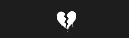 Broken Heart brush stroke preview from Street Marks for Procreate