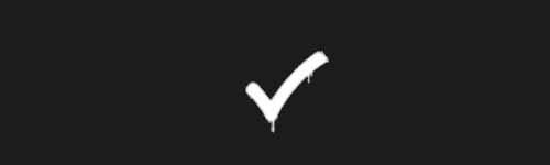 Check Mark brush stroke preview from Street Marks for Procreate