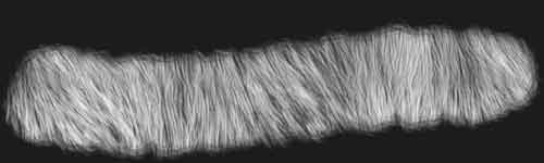 Badger Fur 2 brush stroke preview from Fur Brushes for Procreate