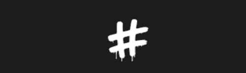 Hashtag Sign brush stroke preview from Street Marks for Procreate