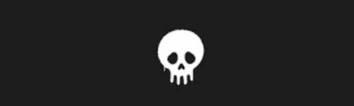 Skull Shape brush stroke preview from Street Marks for Procreate