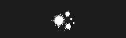 Splat Cluster brush stroke preview from Street Marks for Procreate