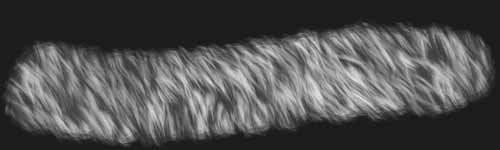 Bear Fur 4 brush stroke preview from Fur Brushes for Procreate