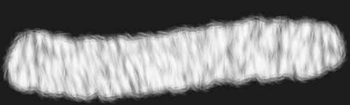 Fluffy Fur 1 brush stroke preview from Fur Brushes for Procreate