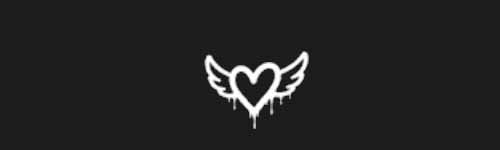 Winged Heart brush stroke preview from Street Marks for Procreate