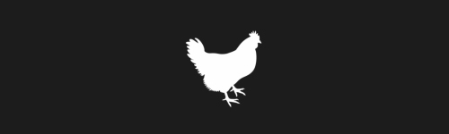 Chicken brush stroke preview from Bird Silhouettes for Procreate