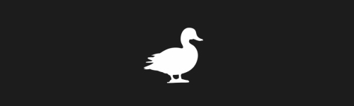 Duck brush stroke preview from Bird Silhouettes for Procreate
