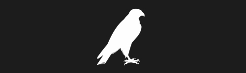 Falcon brush stroke preview from Bird Silhouettes for Procreate