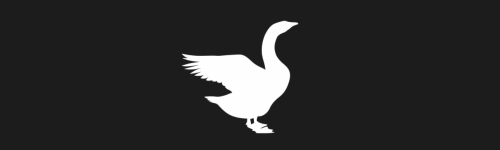 Goose brush stroke preview from Bird Silhouettes for Procreate