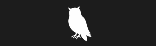 Owl brush stroke preview from Bird Silhouettes for Procreate