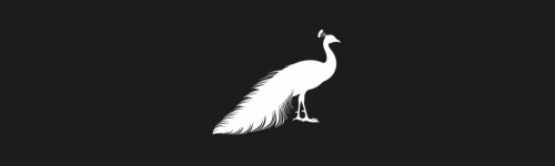 Peacock brush stroke preview from Bird Silhouettes for Procreate
