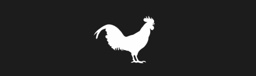 Rooster brush stroke preview from Bird Silhouettes for Procreate