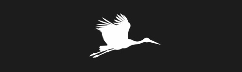 Stork 2 brush stroke preview from Bird Silhouettes for Procreate