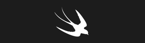 Swallow 1 brush stroke preview from Bird Silhouettes for Procreate