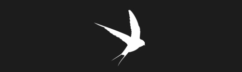 Swallow 3 brush stroke preview from Bird Silhouettes for Procreate