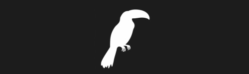 Toucan brush stroke preview from Bird Silhouettes for Procreate