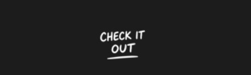 Check It Out brush stroke preview from Social Media Buttons Vol.1 for Procreate