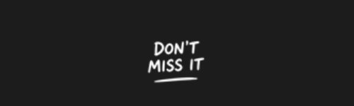 Don't Miss brush stroke preview from Social Media Buttons Vol.1 for Procreate